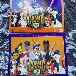 Comic Ball 2 Card Game Album - Orange and Blue